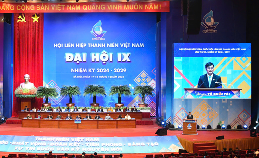 Khai mạc Đại hội IX Hội Liên hiệp Thanh niên Việt Nam